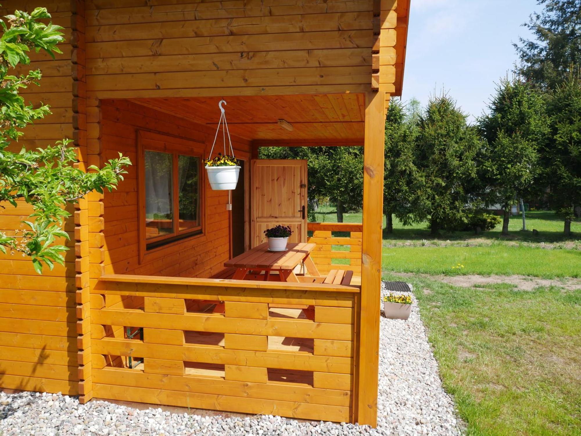 Domek Letniskowy Drewniany Nad Jeziorem Strzeszowskim Nowy Exterior foto